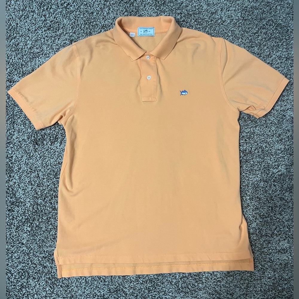 Southern Tide Peach Polo Shirt